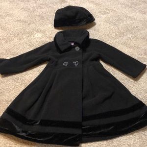 Good-lad girls winter dress coat and hat size 2t